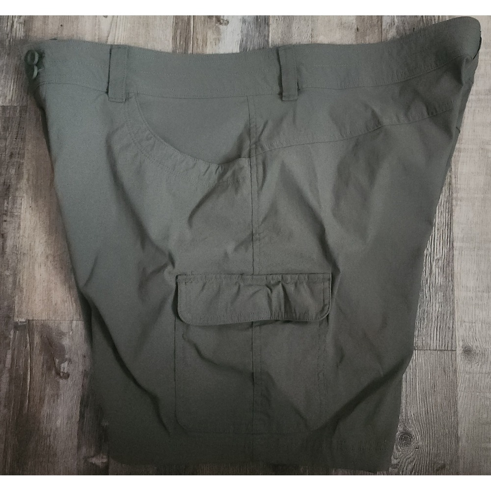 Eddie Bauer Summer Trail Shorts Womens 16 Green Cargo Hiking Outdoor Stretch - Picture 6 of 8